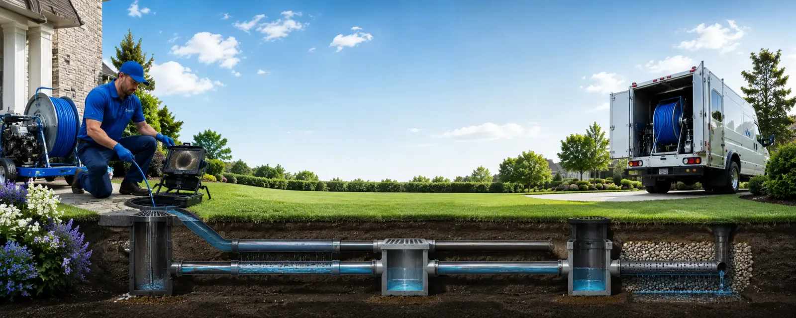 Outdoor drain cleaning information for Branchville, NJ
